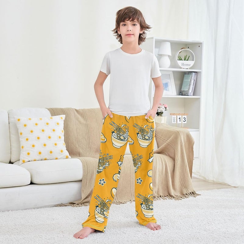 Krafig Pajama Pants Long Pj Pants Soft Elastic Waist Pajama Bottoms Lounge Pants - Image 5